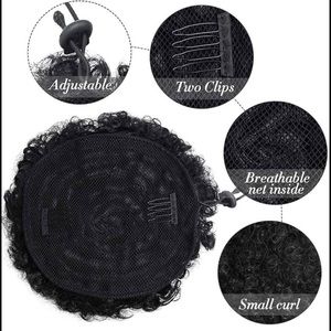 LARGE NATURAL AFRO PUFF WITH SECURE DRAWSTRING